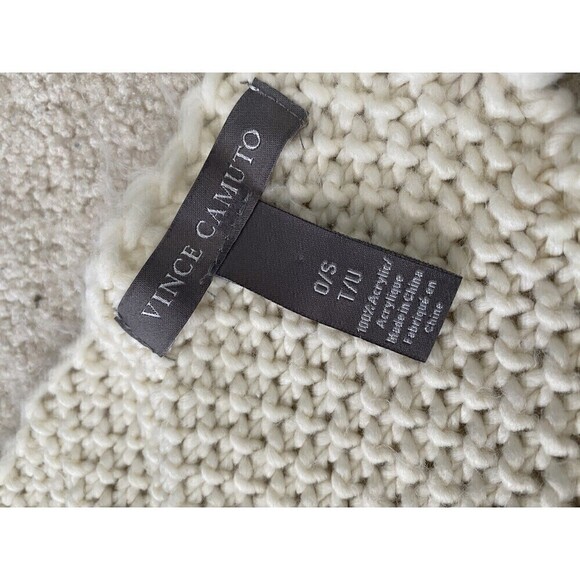 Vince Camuto Womens Scarf Rose Gold Grey Creme Classic Modern Long Fringe Warm - Picture 3 of 7